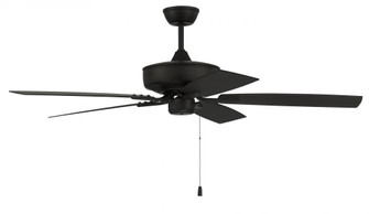 Outdoor Pro Plus 52 52'' 5-Blade Indoor/Outdoor (Wet) Ceiling Fan in Flat Black w/ Flat Black Bla (20|OP52FB5)