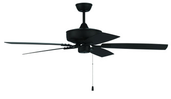 Outdoor Pro Plus 52 52'' 5-Blade Indoor/Outdoor (Wet) Ceiling Fan in Flat Black w/ Flat Black Bla (20|OP52FB5)