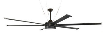 Prost 102'' 6-Blade Indoor/Outdoor (Damp) Ceiling Fan in Flat Black w/ Flat Black Blades (20|PRT102FB6)