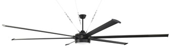 Prost 120'' 6-Blade Indoor/Outdoor (Damp) Ceiling Fan in Flat Black w/ Flat Black/Flat Back Blade (20|PRT120FB6)