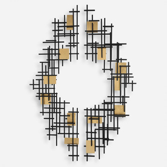 Reflection Metal Grid Wall Decor, S/2 (85|04305)