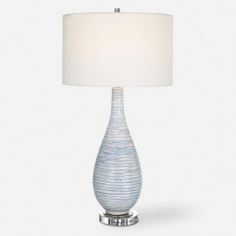 Uttermost Clariot Ribbed Blue Table Lamp (85|29998-1)