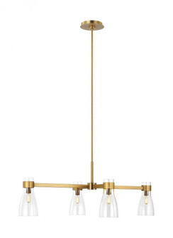 Moritz Four Light Linear Chandelier (7725|AEC1014BBS)