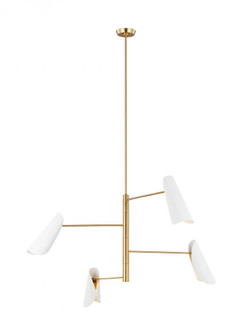 Tresa Four Light Chandelier (7725|AEC1024BBSMWT)