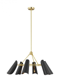 Tresa Six Light Chandelier (7725|AEC1036BBSMBK)