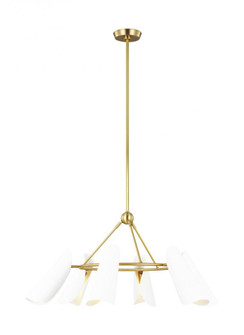 Tresa Six Light Chandelier (7725|AEC1036BBSMWT)