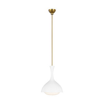 Lucerne One Light Small Pendant (7725|AEP1011BBSMWT)