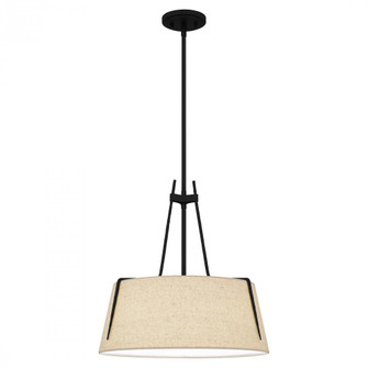 Leona 3-Light Matte Black Pendant Light (26|LOA2818MBK)