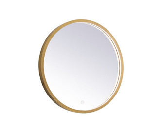 Pier 21 inch LED mirror with adjustable color temperature 3000K/4200K/6400K in brass (758|MRE6021BR)