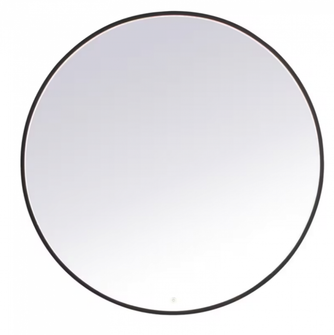 Pier 48 inch LED mirror with adjustable color temperature 3000K/4200K/6400K in black (758|MRE6048BK)