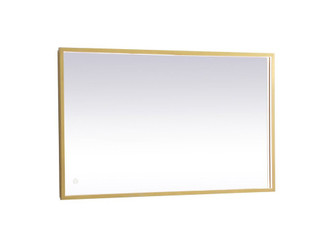 Pier 24x30 inch LED mirror with adjustable color temperature 3000K/4200K/6400K in brass (758|MRE62430BR)