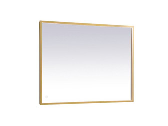 Pier 30x30 Inch LED Mirror with Adjustable Color Temperature 3000k/4200k/6400k in Brass (758|MRE63030BR)