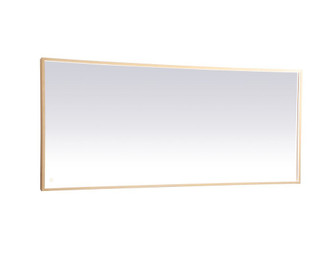 Pier 30x72 inch LED mirror with adjustable color temperature 3000K/4200K/6400K in brass (758|MRE63072BR)