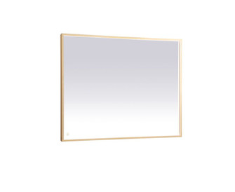 Pier 36x48 inch LED mirror with adjustable color temperature 3000K/4200K/6400K in brass (758|MRE63648BR)