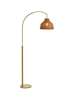 Flos Rattan Dome Shade Floor Lamp in Brass (758|LD5104FL34BR)
