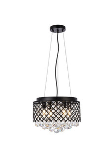 Tully 4 Lights Pendant in Black (758|LD520D13BK)