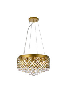 Tully 6 Lights Pendant in Brass (758|LD520D18BR)