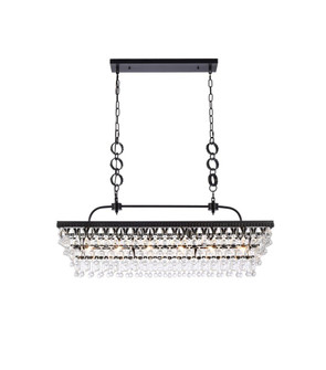 Nordic 40 inch rectangle pendant in black (758|1219G40BK)