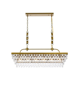 Nordic 40 inch rectangle pendant in brass (758|1219G40BR)