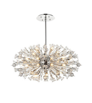 Vera 42 Inch Crystal Starburst Oval Pendant in Chrome (758|2500D42C)