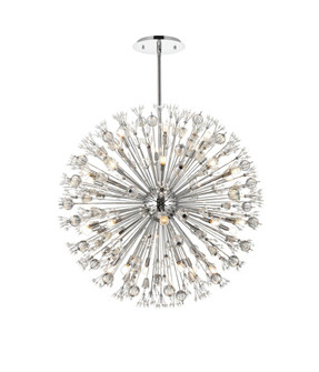 Vera 44 inch crystal starburst round pendant in chrome (758|2500D44C)