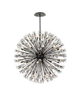 Vera 50 inch crystal starburst round pendant in black (758|2500D50BK)