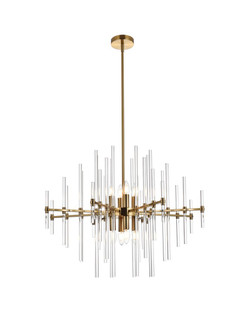 Sienna 31 inch crystal rod pendant in gold (758|2502D31SG)