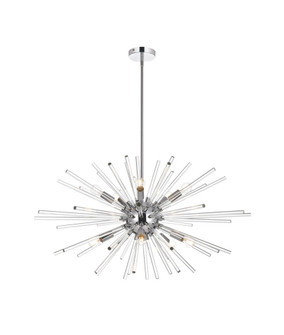 Sienna 36 inch crystal rod pendant in chrome (758|2502D36C)