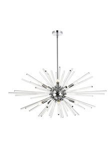 Sienna 42 inch crystal rod pendant in chrome (758|2502D42C)