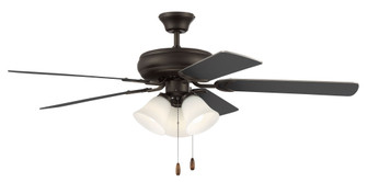Decorator's Choice 52'' 5-Blade 3 Light Ceiling Fan in Espresso w/ Walnut/Espresso Blades; In (20|DCF52ESP5C3W)