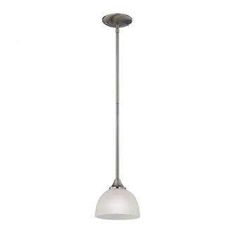 Thomas - Bristol Lane 1-Light Mini Pendant in Brushed Nickel with White Glass (91|2101PS/20)