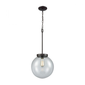 Thomas - Beckett 12'' Wide 1-Light Mini Pendant - Oil Rubbed Bronze with Clear Glass (91|CN129041)