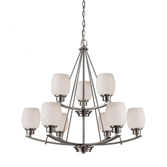 Thomas - Casual Mission 29'' Wide 9-Light Chandelier - Brushed Nickel (91|CN170922)