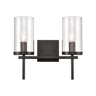 Thomas - Oakland 13.5'' Wide 2-Light Vanity Light - Black (91|CN290216)