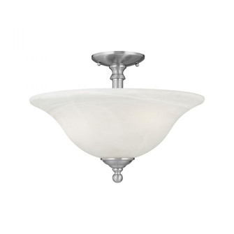 Thomas - Riva 16'' Wide 3-Light Semi Flush Mount - Brushed Nickel (91|SL869678)