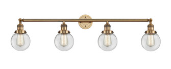 Beacon - 4 Light - 42 inch - Brushed Brass - Adjustable Bath Vanity Light (3442|215-BB-G202-6-LED)