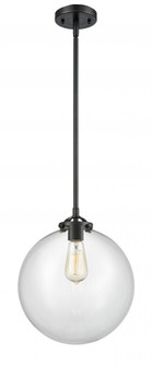 Beacon - 1 Light - 12 inch - Oil Rubbed Bronze - Stem hung - Mini Pendant (3442|284-1S-OB-G202-12)