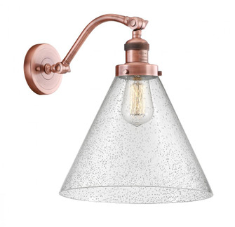 Cone - 1 Light - 12 inch - Antique Copper - Adjustable Sconce (3442|515-1W-AC-G44-L-LED)