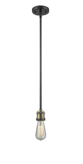 Bare Bulb - 1 Light - 2 inch - Black Antique Brass - Stem Hung - Mini Pendant (3442|201S-BAB-LED)