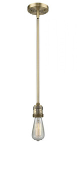 Bare Bulb - 1 Light - 2 inch - Brushed Brass - Stem Hung - Mini Pendant (3442|201S-BB-LED)