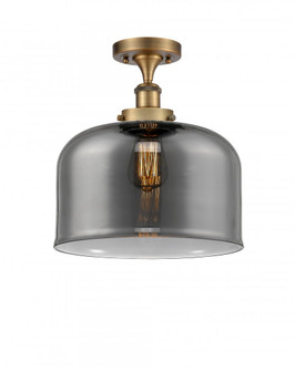 Bell - 1 Light - 12 inch - Brushed Brass - Semi-Flush Mount (3442|916-1C-BB-G73-L-LED)