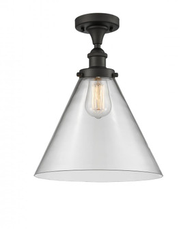 Cone - 1 Light - 12 inch - Oil Rubbed Bronze - Semi-Flush Mount (3442|916-1C-OB-G42-L)