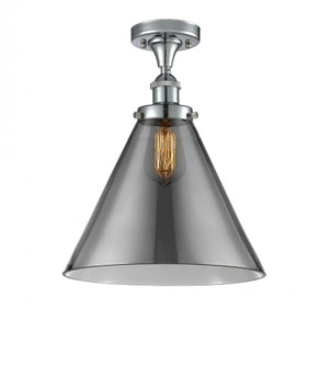 Cone - 1 Light - 12 inch - Polished Chrome - Semi-Flush Mount (3442|916-1C-PC-G43-L)