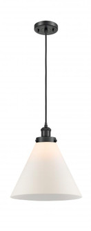 Cone - 1 Light - 12 inch - Matte Black - Cord hung - Mini Pendant (3442|916-1P-BK-G41-L)