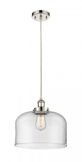 Bell - 1 Light - 12 inch - Polished Nickel - Cord hung - Mini Pendant (3442|916-1P-PN-G72-L-LED)