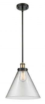 Cone - 1 Light - 12 inch - Black Antique Brass - Mini Pendant (3442|916-1S-BAB-G42-L-LED)