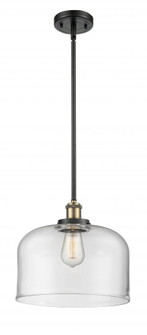 Bell - 1 Light - 12 inch - Black Antique Brass - Mini Pendant (3442|916-1S-BAB-G72-L-LED)