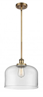 Bell - 1 Light - 12 inch - Brushed Brass - Mini Pendant (3442|916-1S-BB-G72-L-LED)