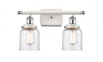 Bell - 2 Light - 16 inch - White Polished Chrome - Bath Vanity Light (3442|916-2W-WPC-G54-LED)