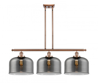 Bell - 3 Light - 36 inch - Antique Copper - Stem Hung - Island Light (3442|916-3I-AC-G73-L-LED)